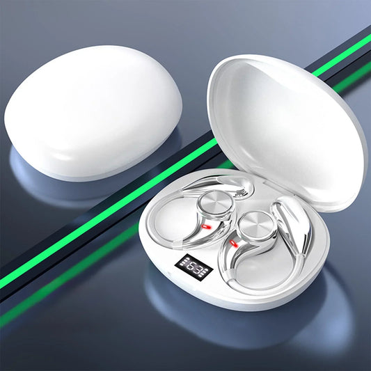 Translation earbuds with white case