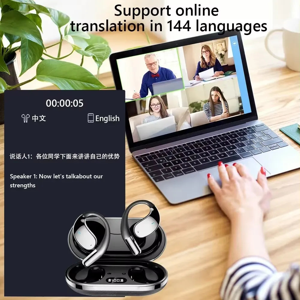 AI translator earbuds supporting 144 languages worldwide